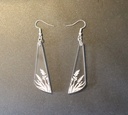 Boucles d'oreilles roseaux plexi