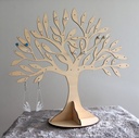 Présentoir arbre pour boucles d'oreilles en bois