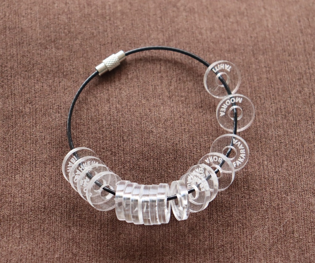 Anneaux personnalisés pour porte clé (x10)