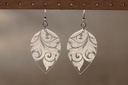 Boucles d'oreilles florales plexi