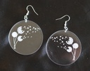 Boucles d'oreilles pissenlit plexi