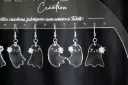 Boucles d'oreilles fantômes acrylique