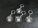Porte-clé QR code personnalisé en acrylique