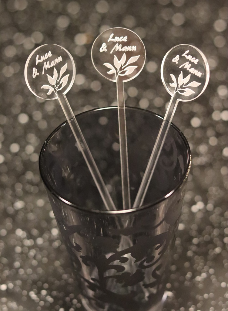 Touillettes personnalisées (x5)