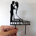 Pic à gâteau acrylique personnalisé (topper cake)