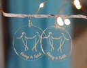 Boucles d'oreilles acrylique personnalisées
