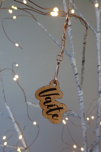 [PCBOPPE001] Porte-clé prénom personnalisé en bois