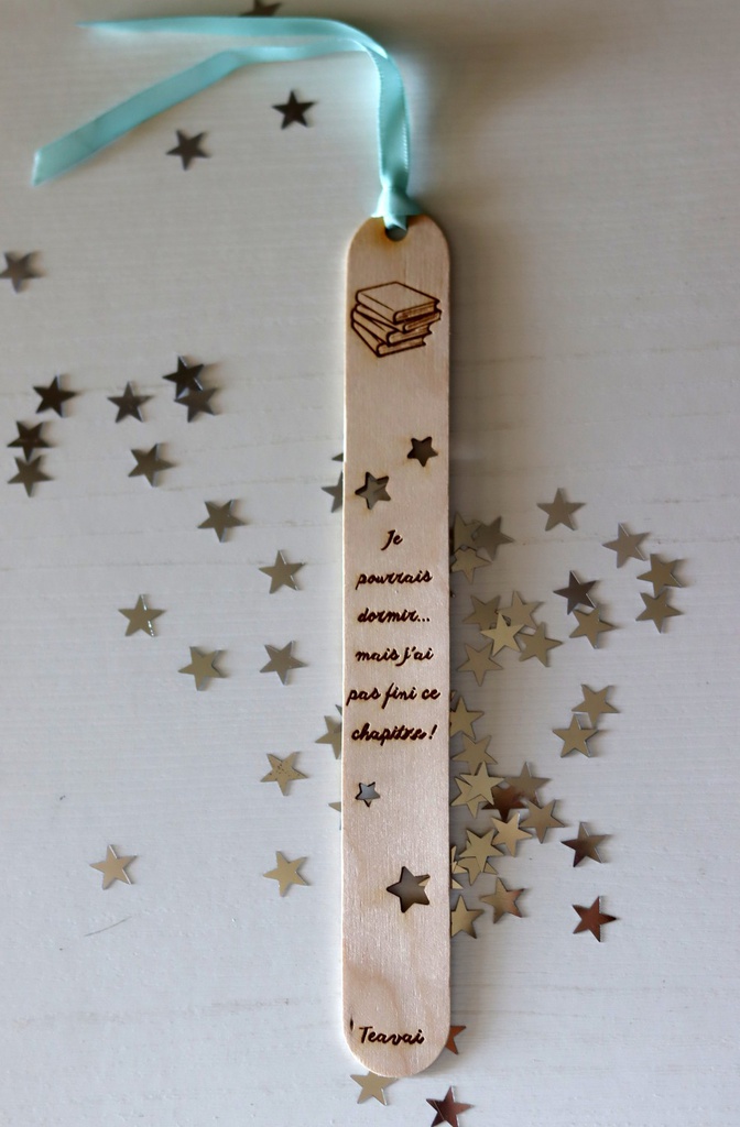 Marque-page personnalisé en bois