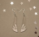 Boucles d'oreilles roseaux acrylique