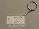 Porte-clés photo personnalisée en plexi