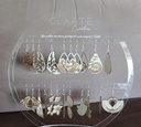 Présentoir pour boucles d'oreilles en acrylique