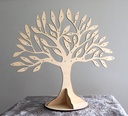 Présentoir arbre pour boucles d'oreilles en bois