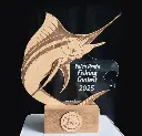 Trophée en bois & acrylique - Forme personnalisée