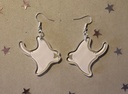Boucles d'oreilles mantas acrylique