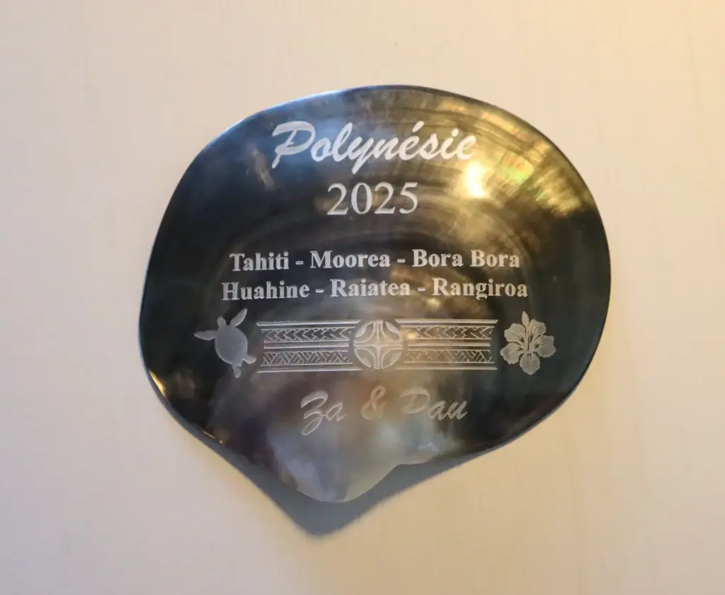 Gravure personnalisée sur nacre