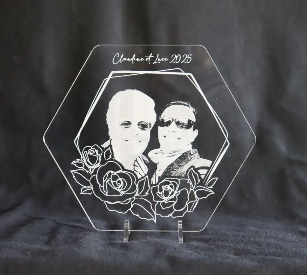 [GPPEAC001] Gravure photo personnalisée sur acrylique