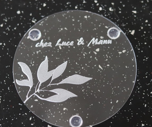 [DVPLPE001] Dessous de verre plexi personnalisé