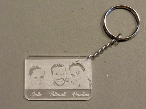 [PCPLPPE001] Porte-clés photo personnalisée en plexi