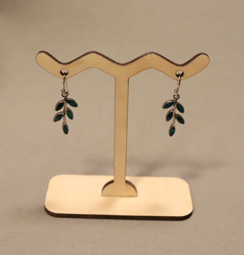 [PIBOBO001] Petit présentoir individuel à boucles d'oreilles en bois