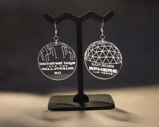 [BOPLBSB001] Boucles d'oreilles acrylique concert BSB